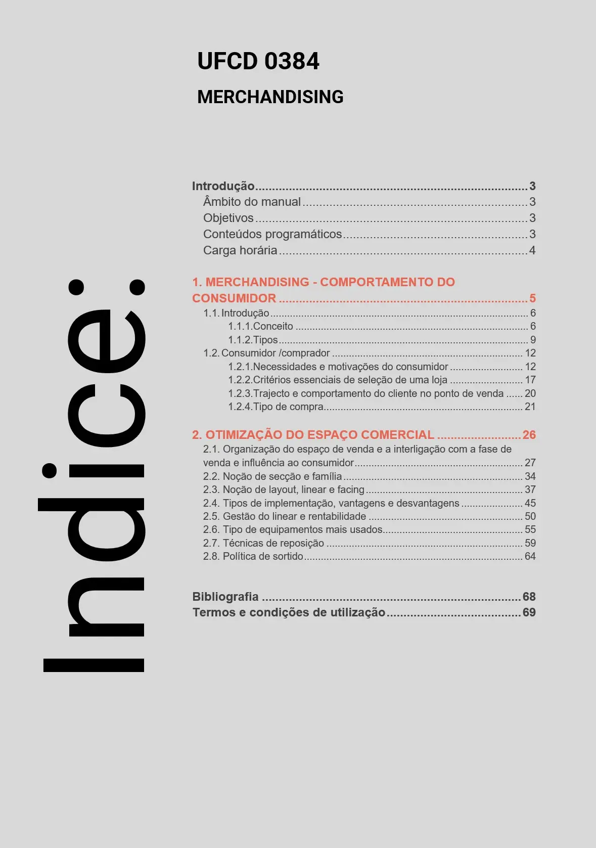Índice UFCD 0384
