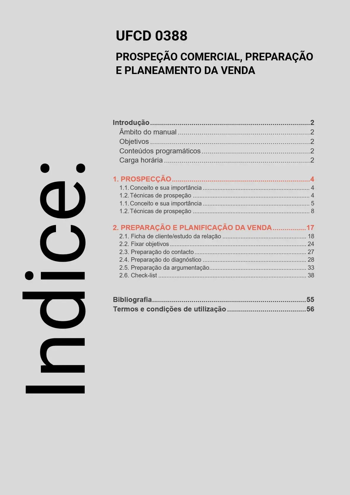 Índice UFCD 0388