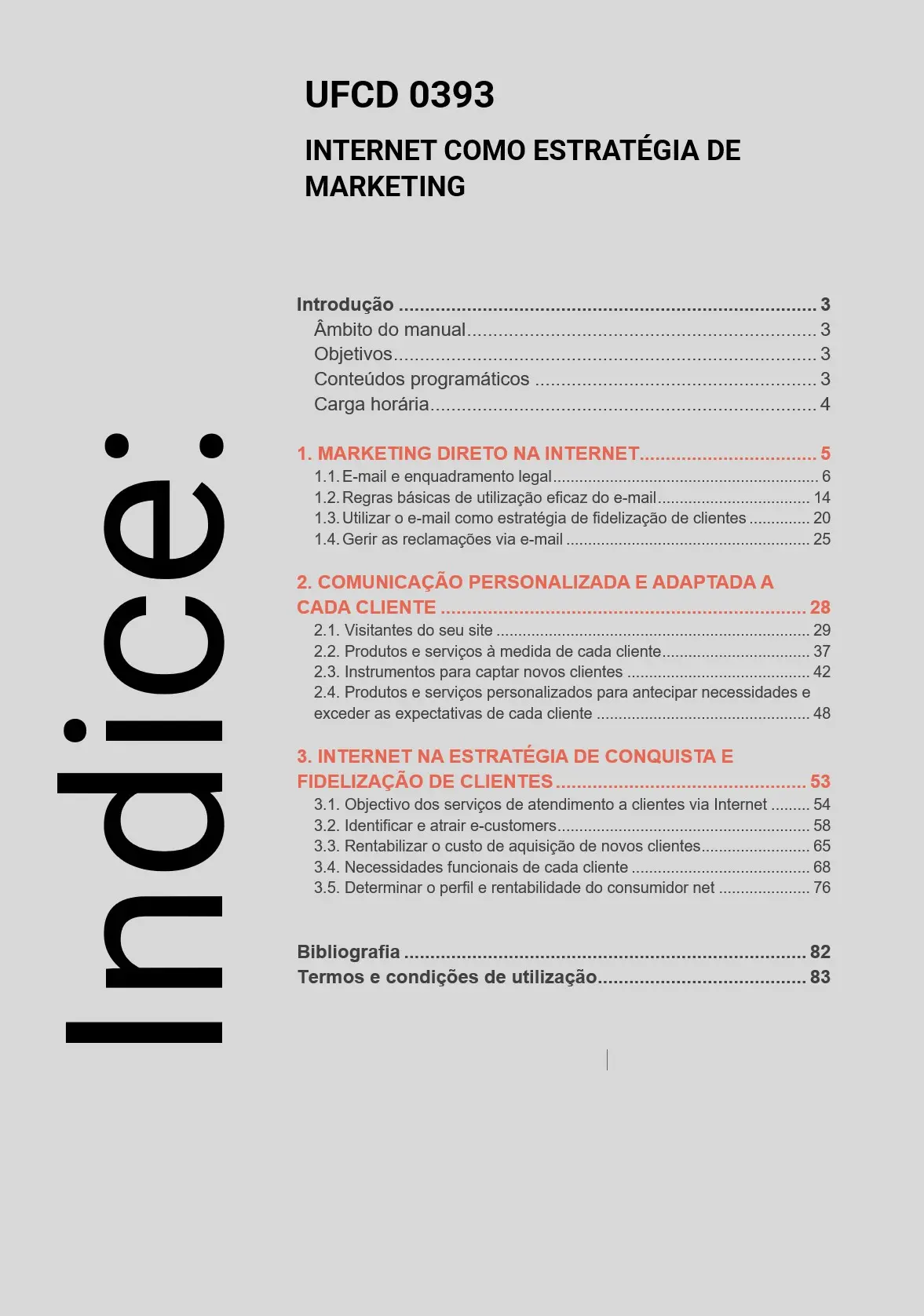 Índice UFCD 0393