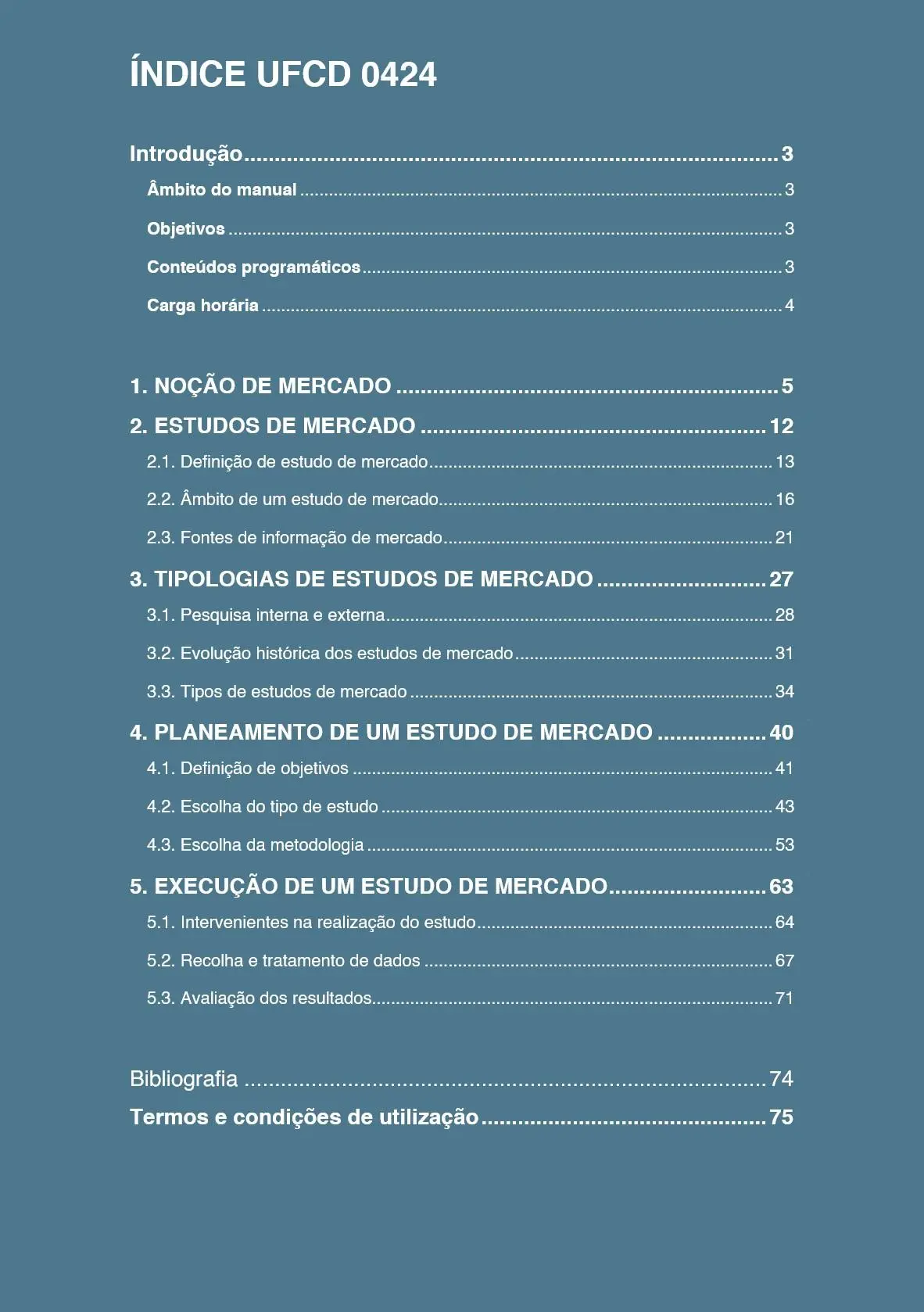Índice UFCD 0424