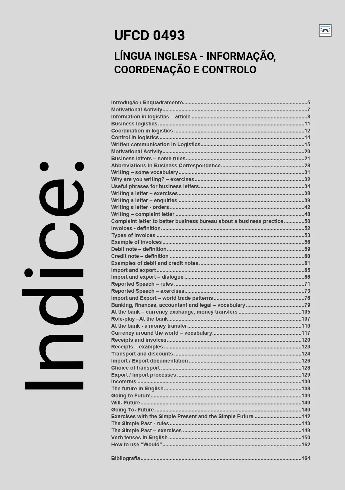 Índice UFCD 0493