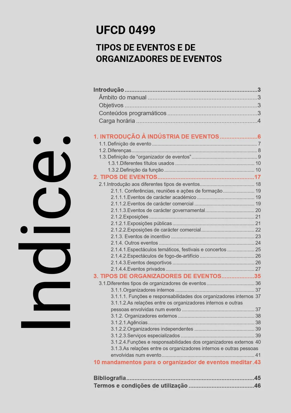 Índice UFCD 0499