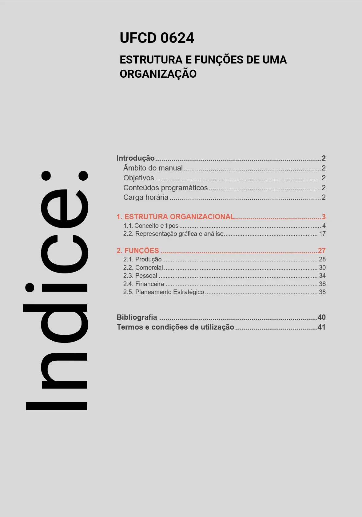 Índice UFCD 0624