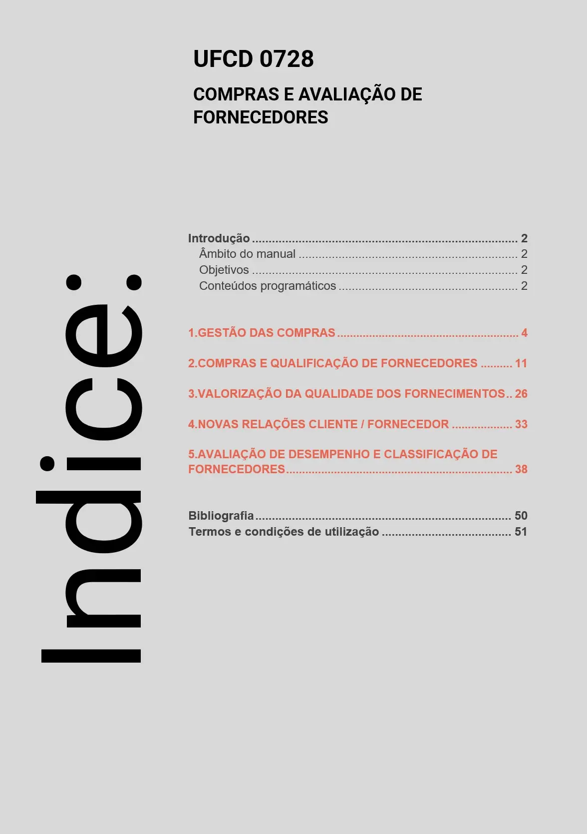Índice UFCD 0728