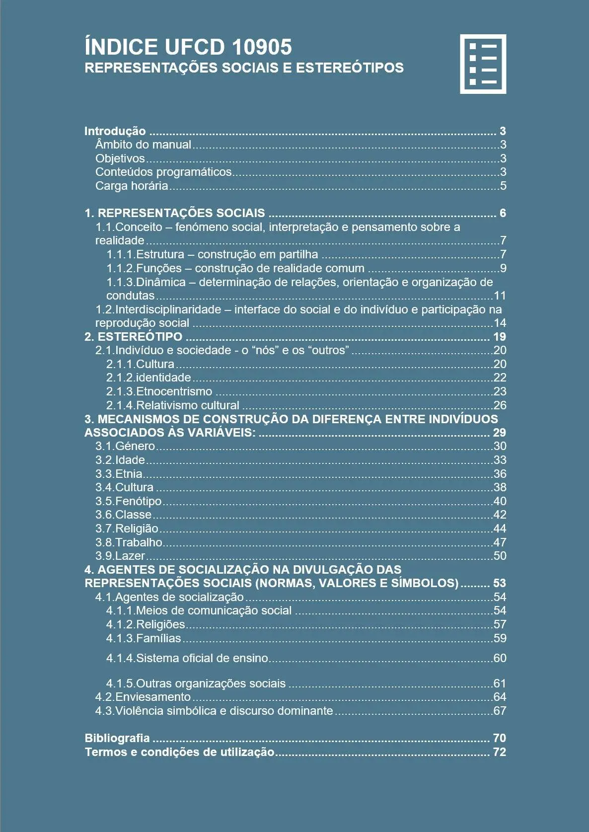 Índice UFCD 10905