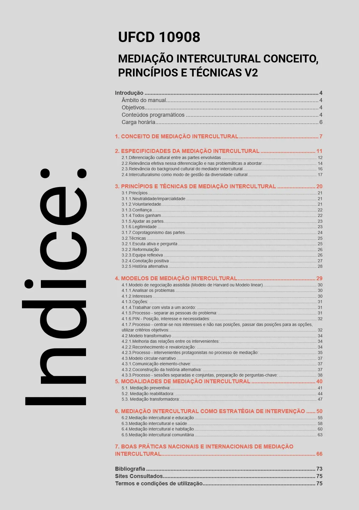 Índice UFCD 10908