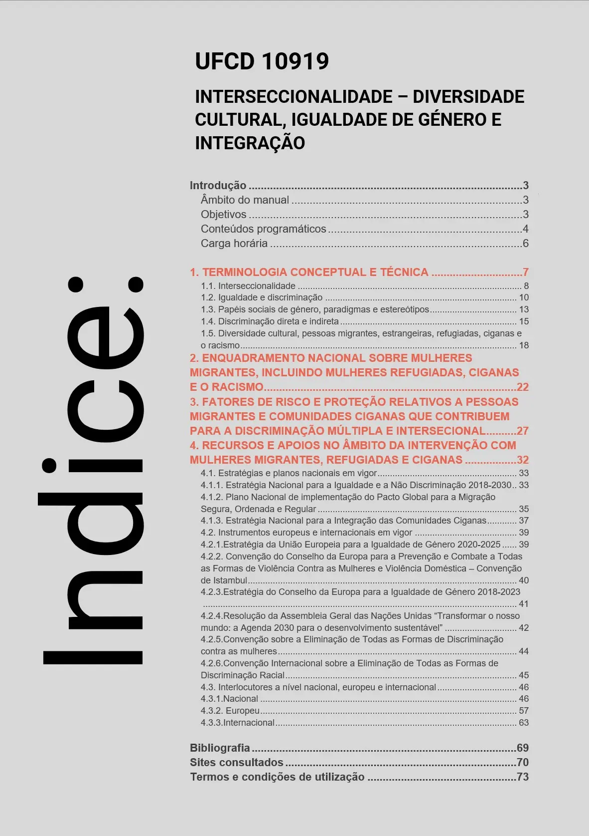 Índice UFCD 10919