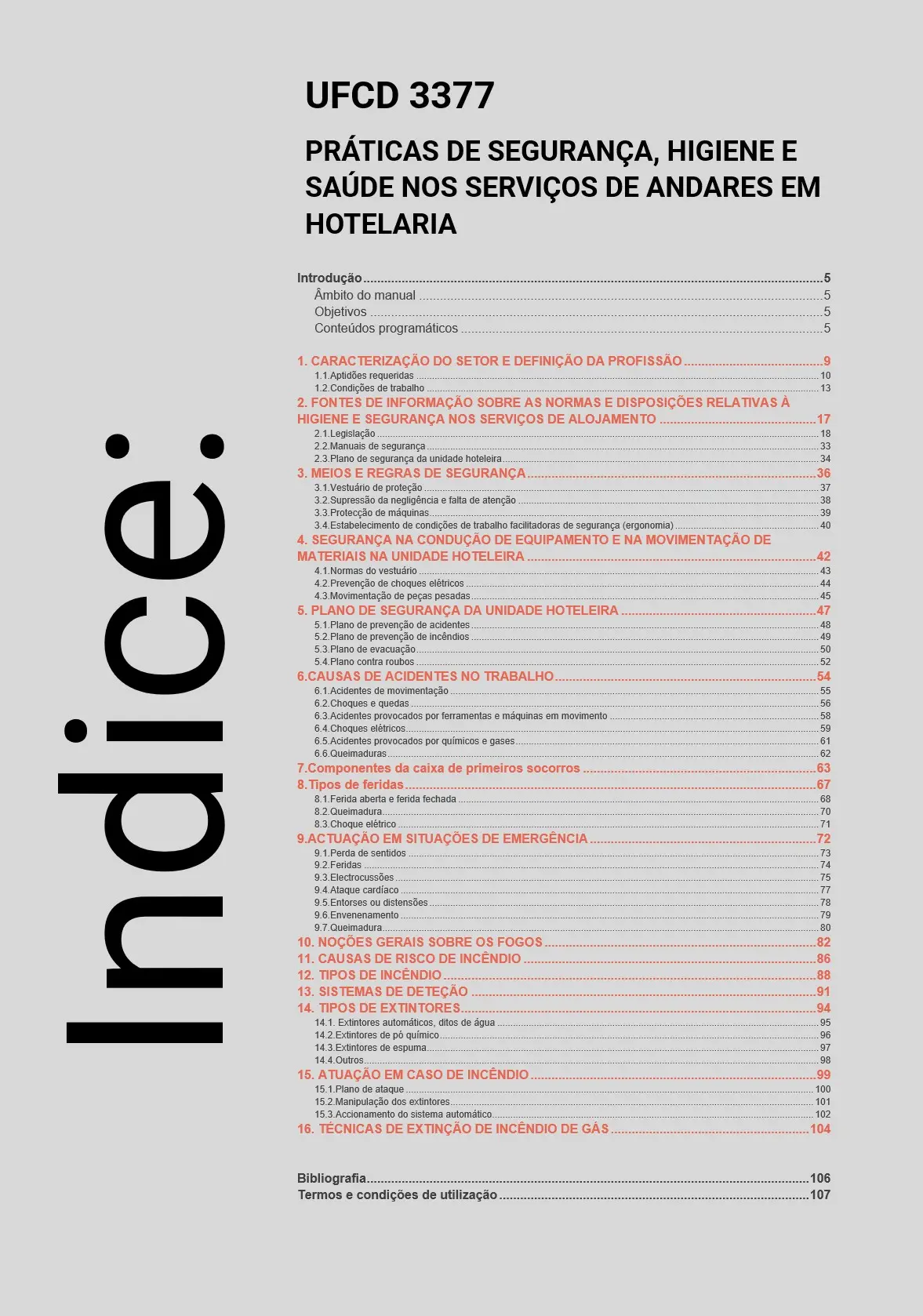 Índice UFCD 3377