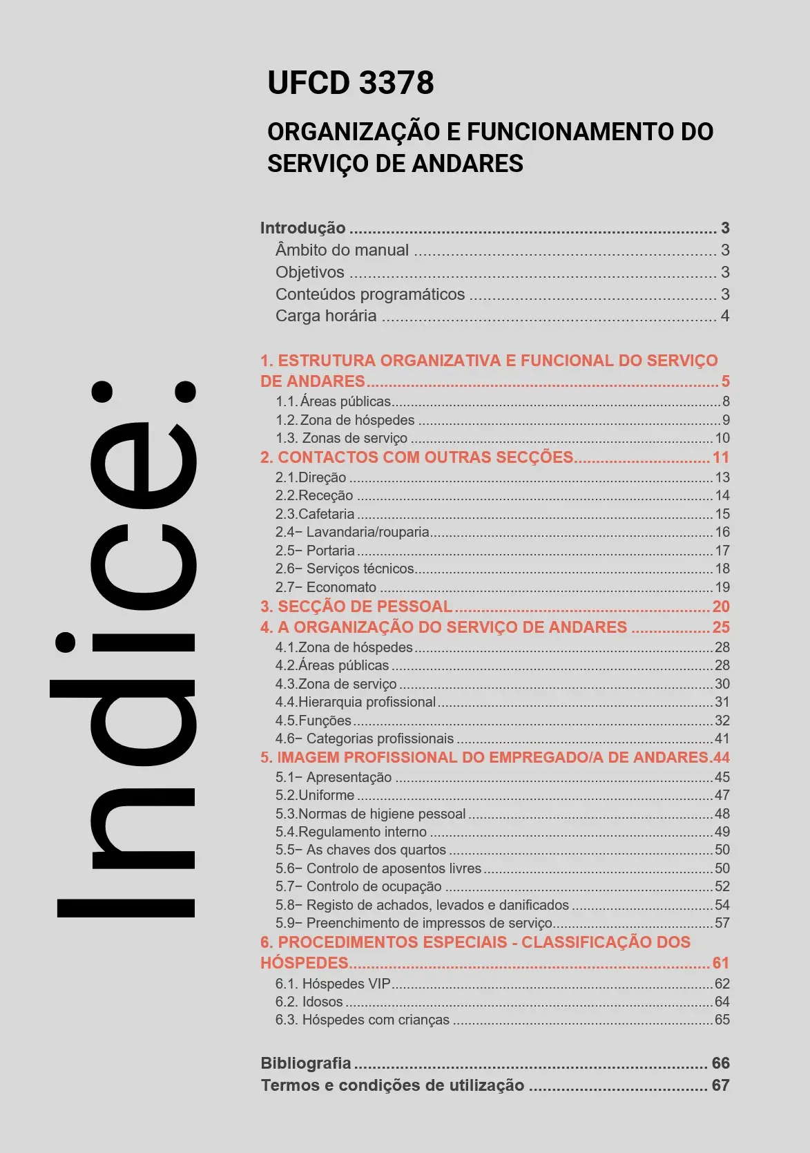 Índice UFCD 3378