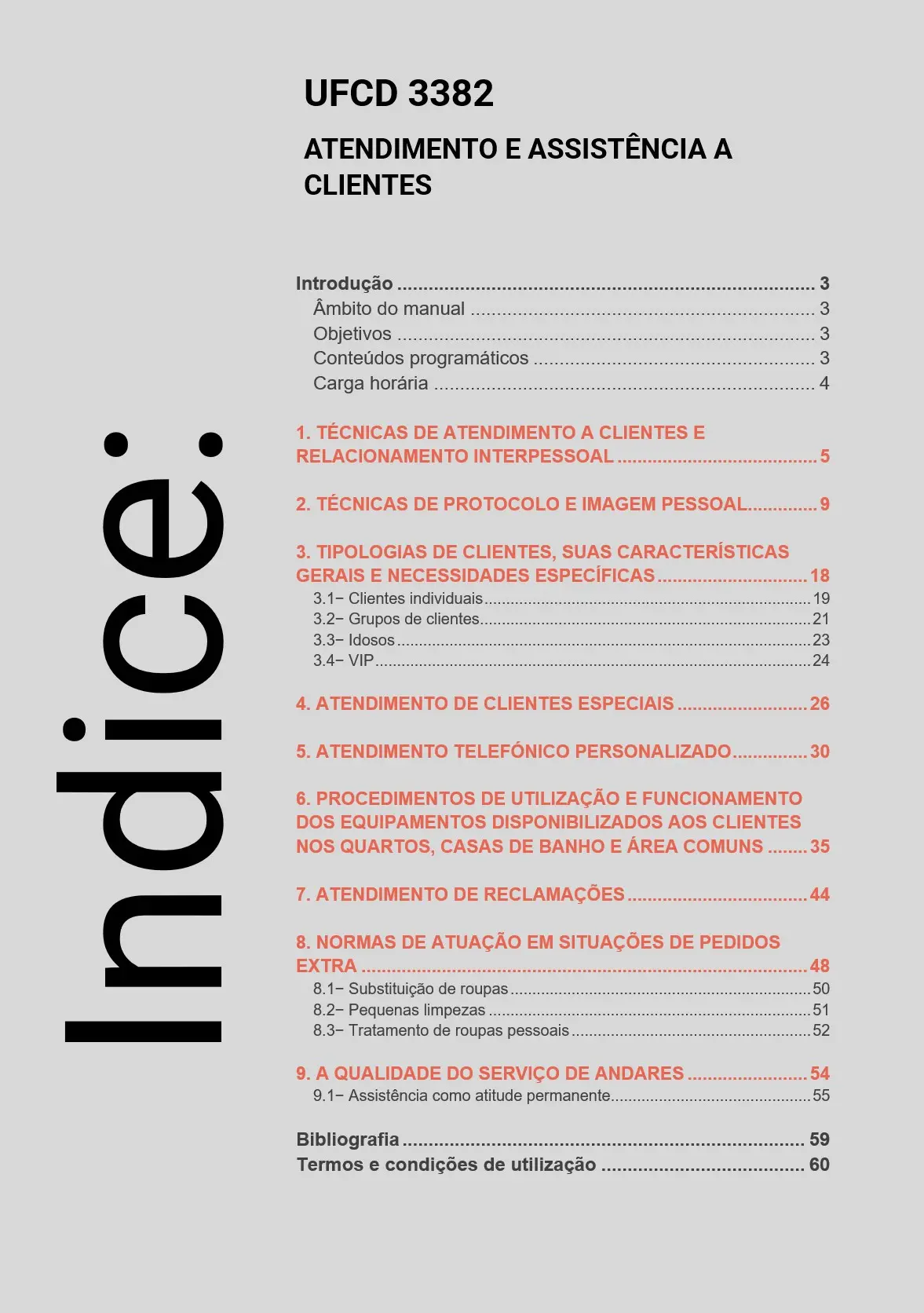 Índice UFCD 3382
