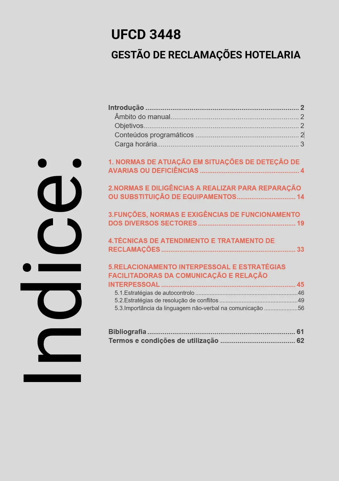 Índice UFCD 3448
