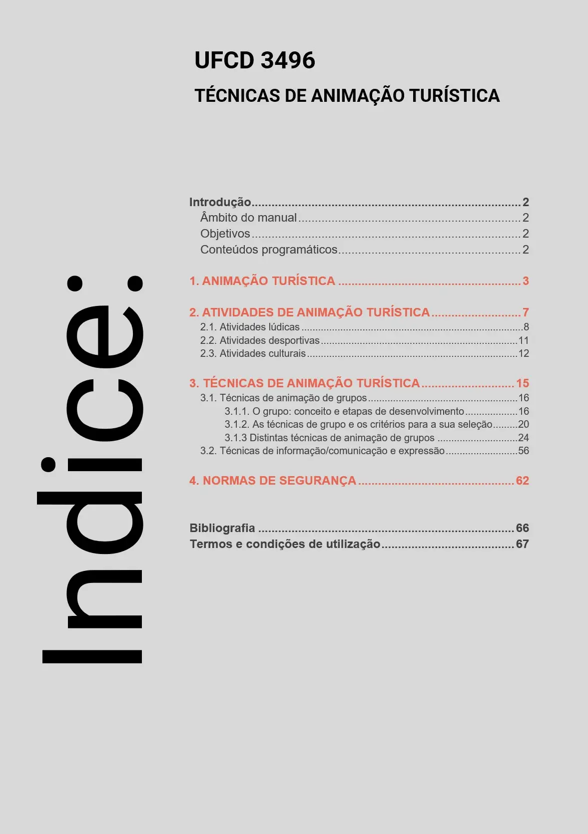 Índice UFCD 3496