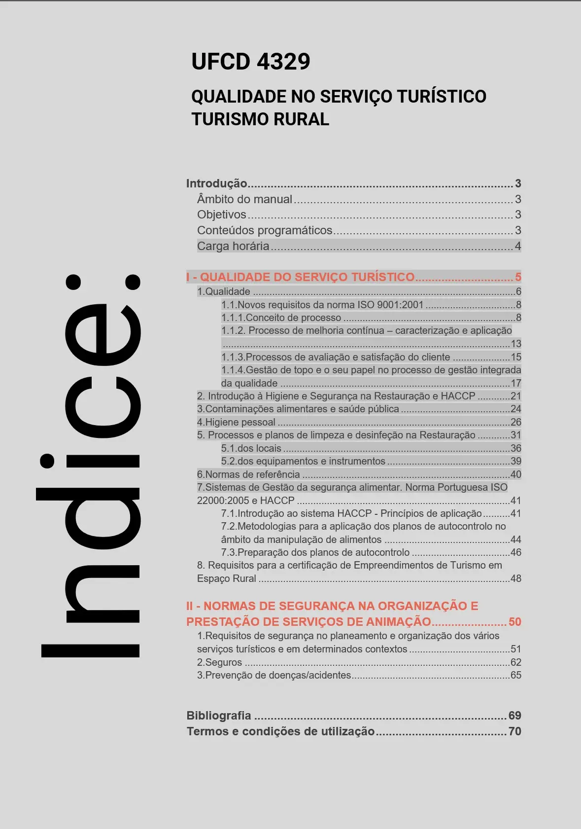 Índice UFCD 4329