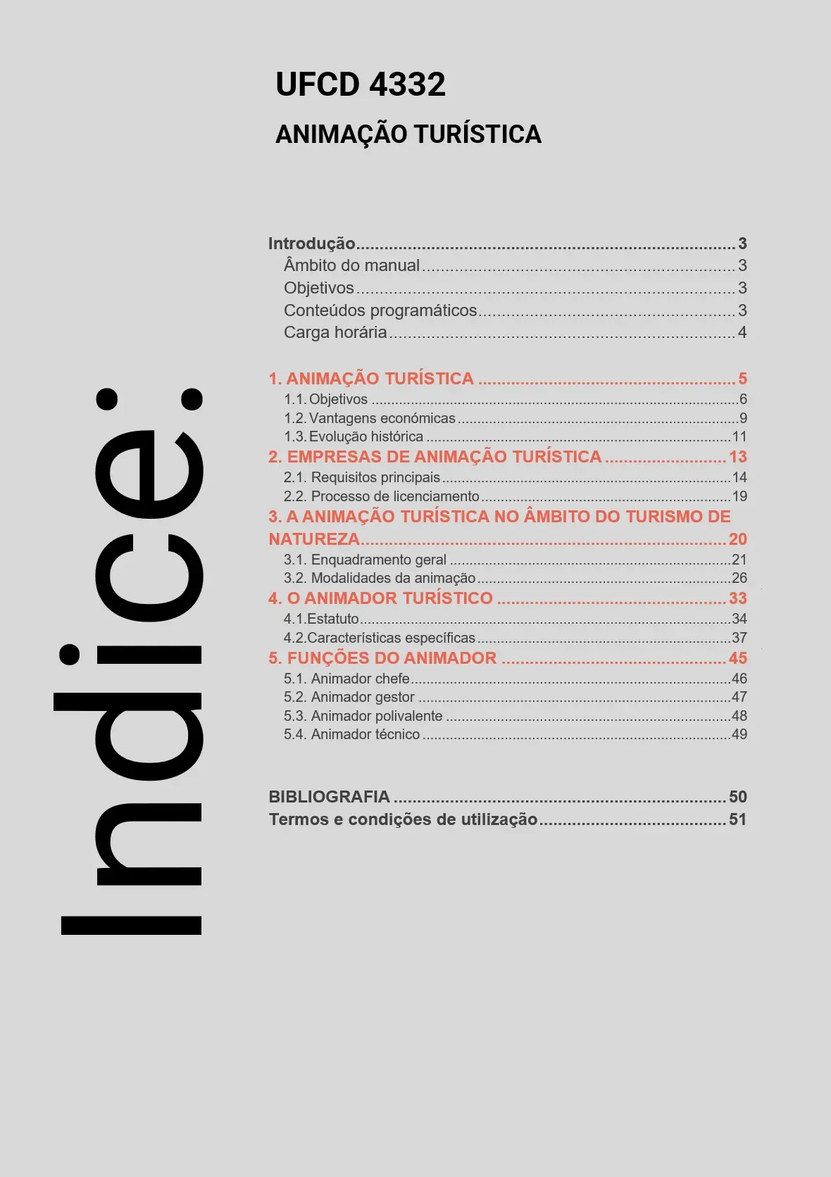 Índice UFCD 4332