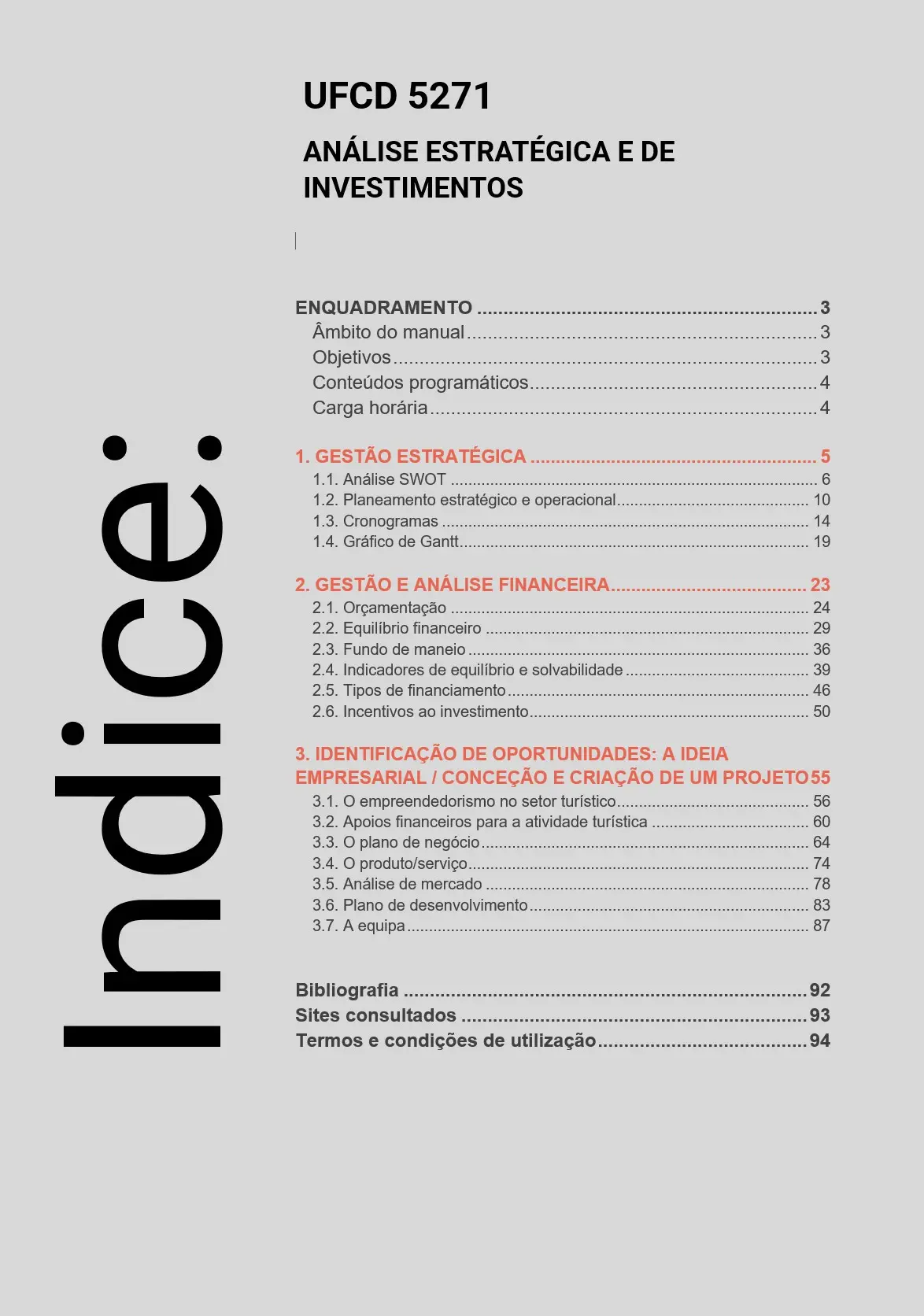 Índice UFCD 5271