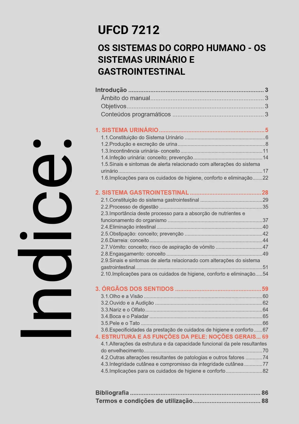 Índice UFCD 7212