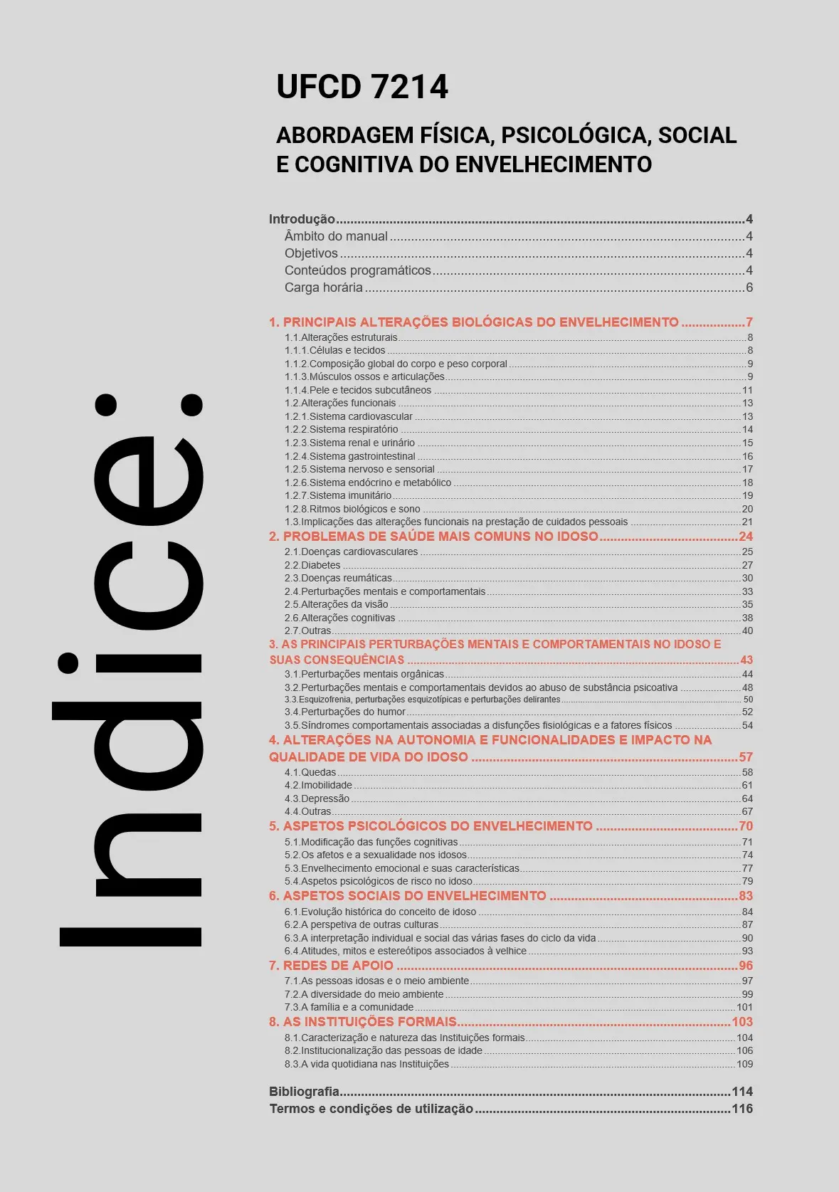 Índice UFCD 7214