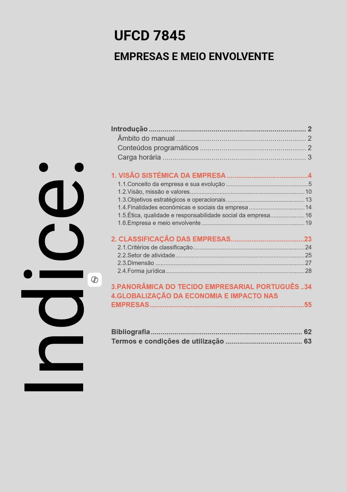 Índice UFCD 7845