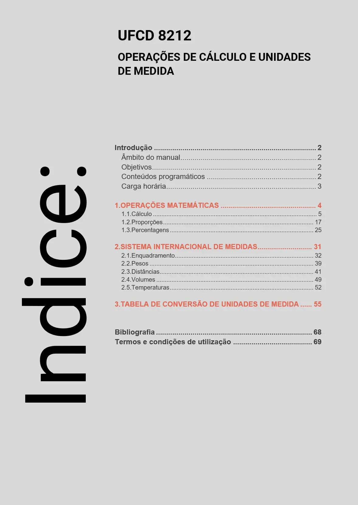 Índice UFCD 8212