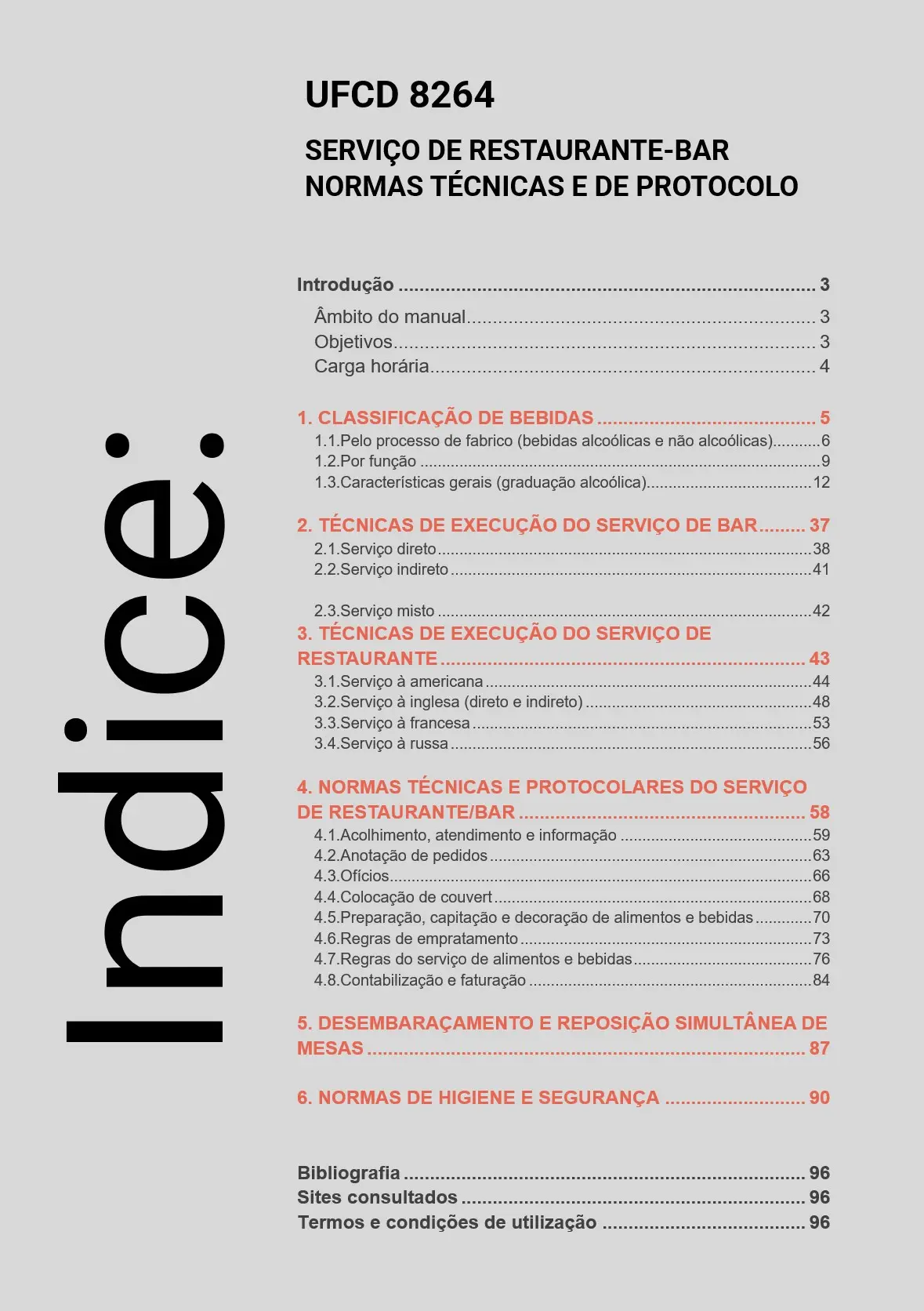Índice UFCD 8264