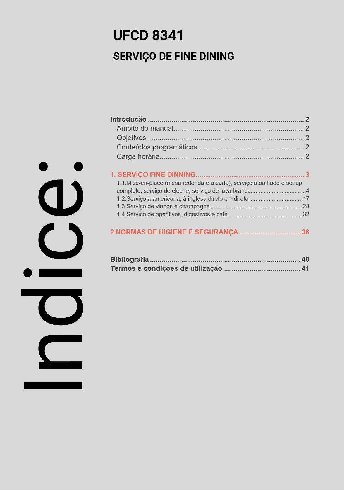 Índice UFCD 8341