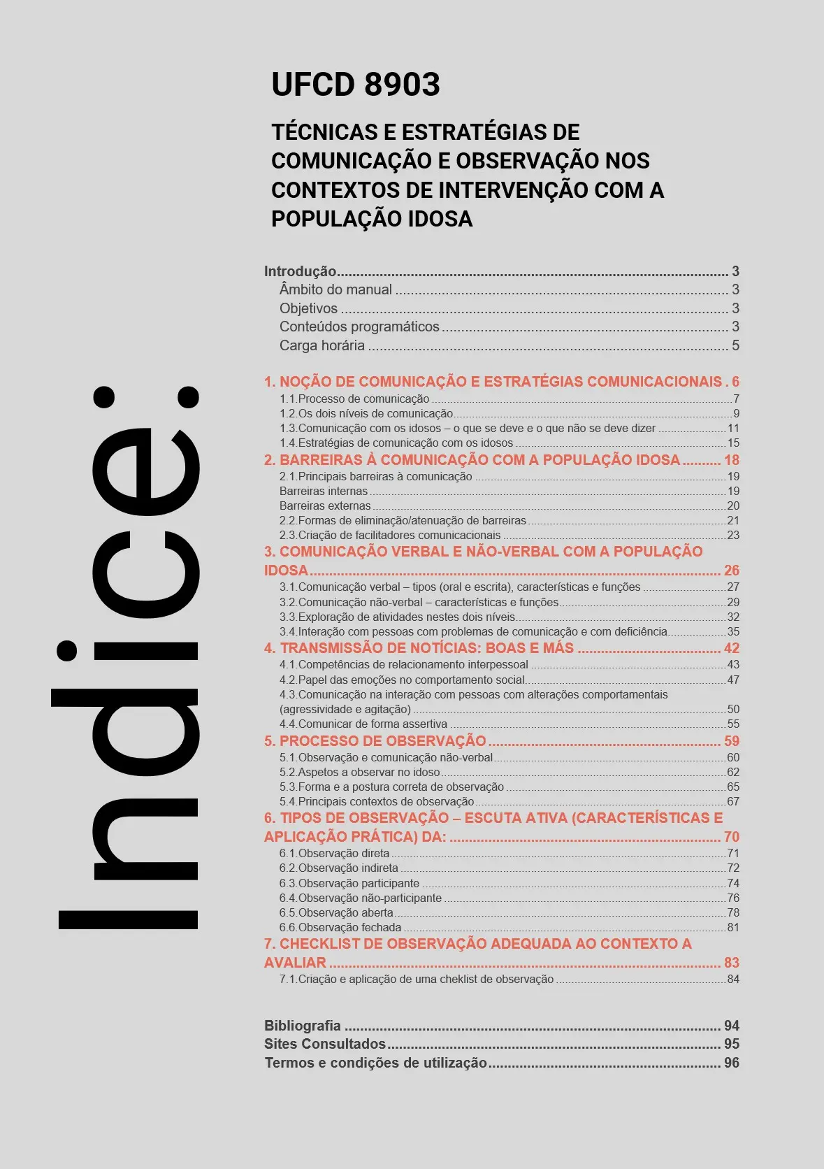 Índice UFCD 8903