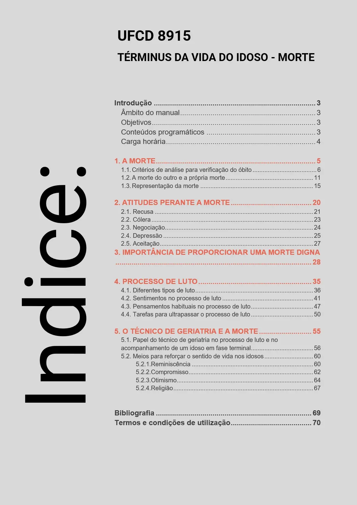 Índice UFCD 8915