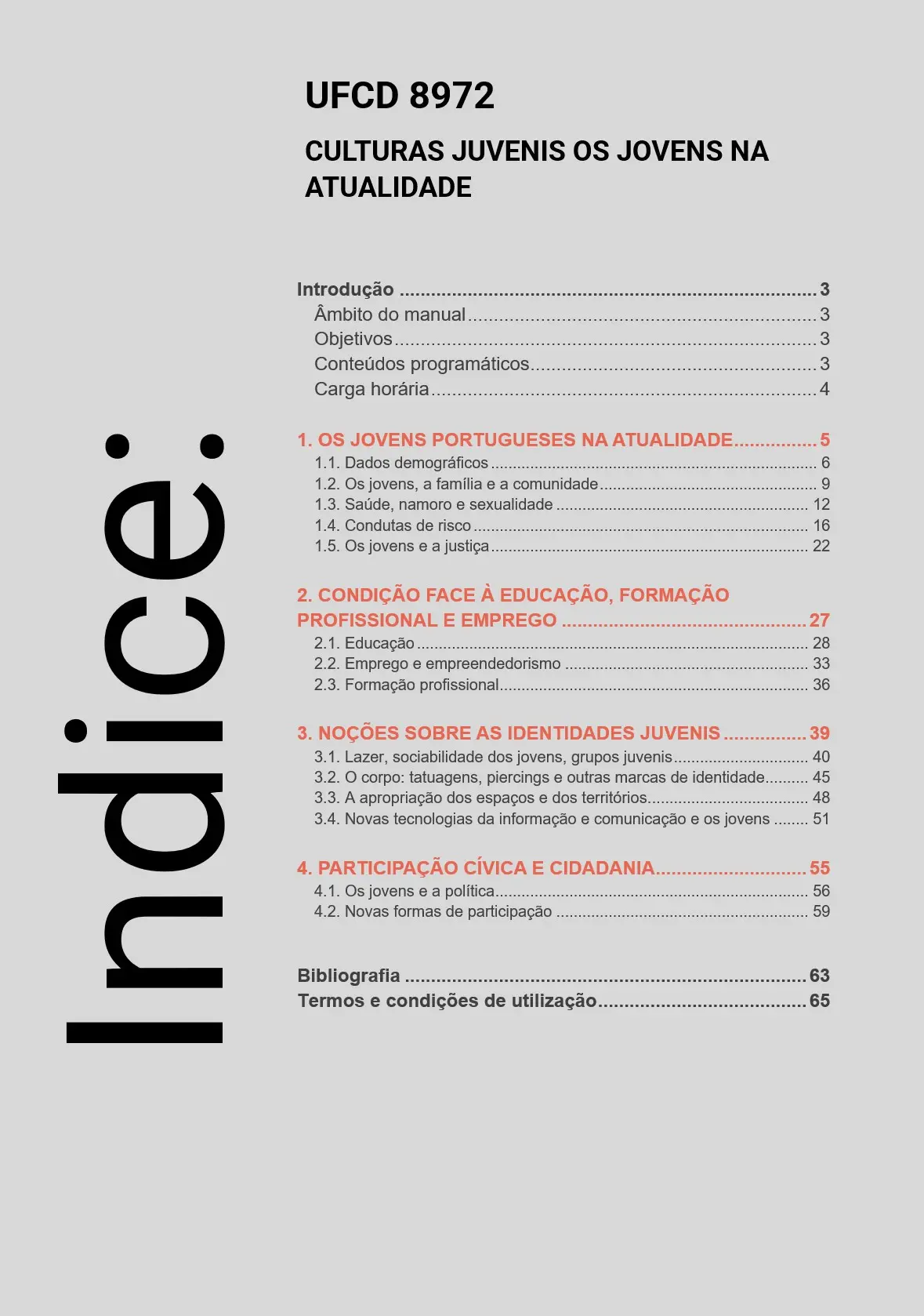 Índice UFCD 8972