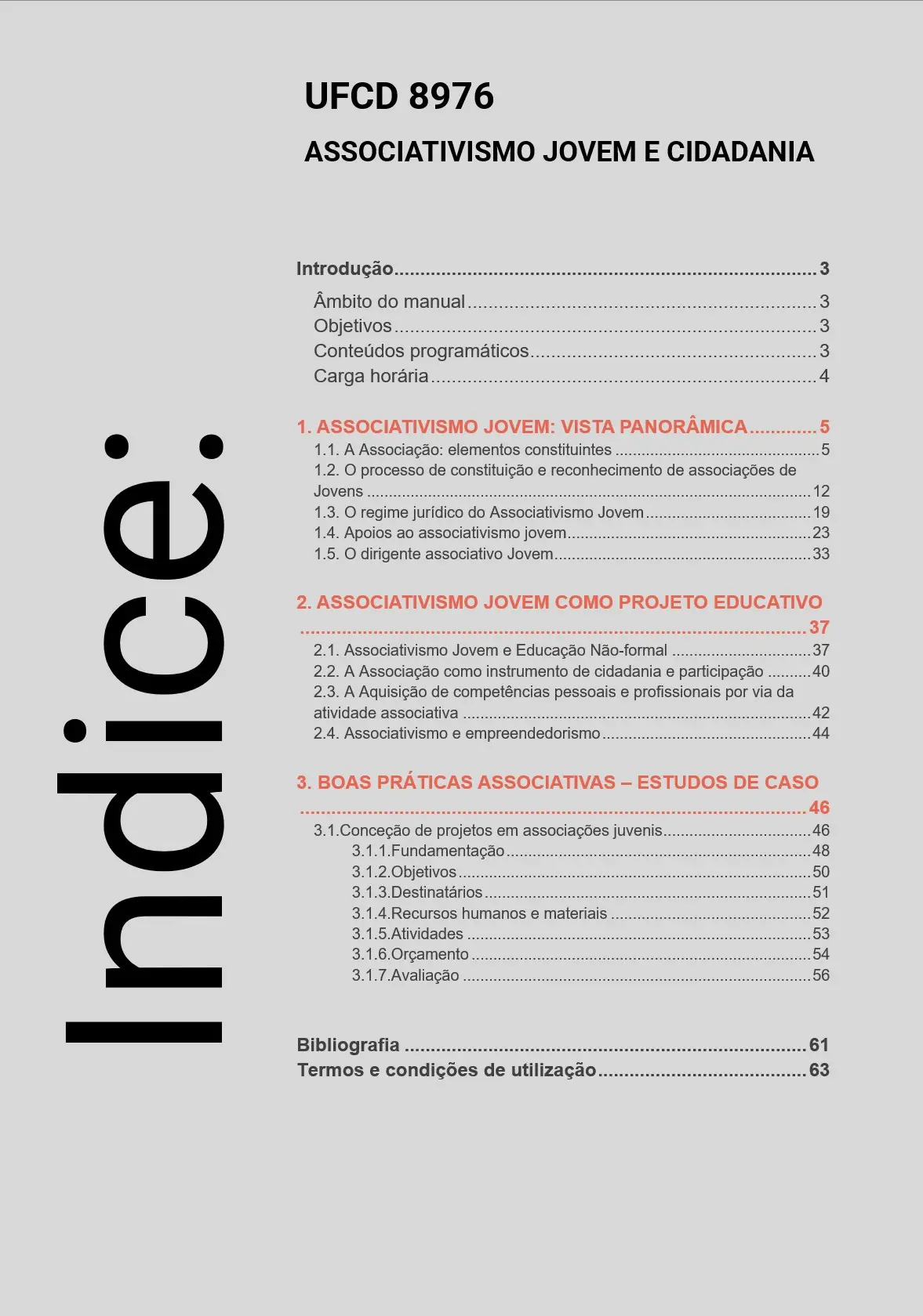 Índice UFCD 8976
