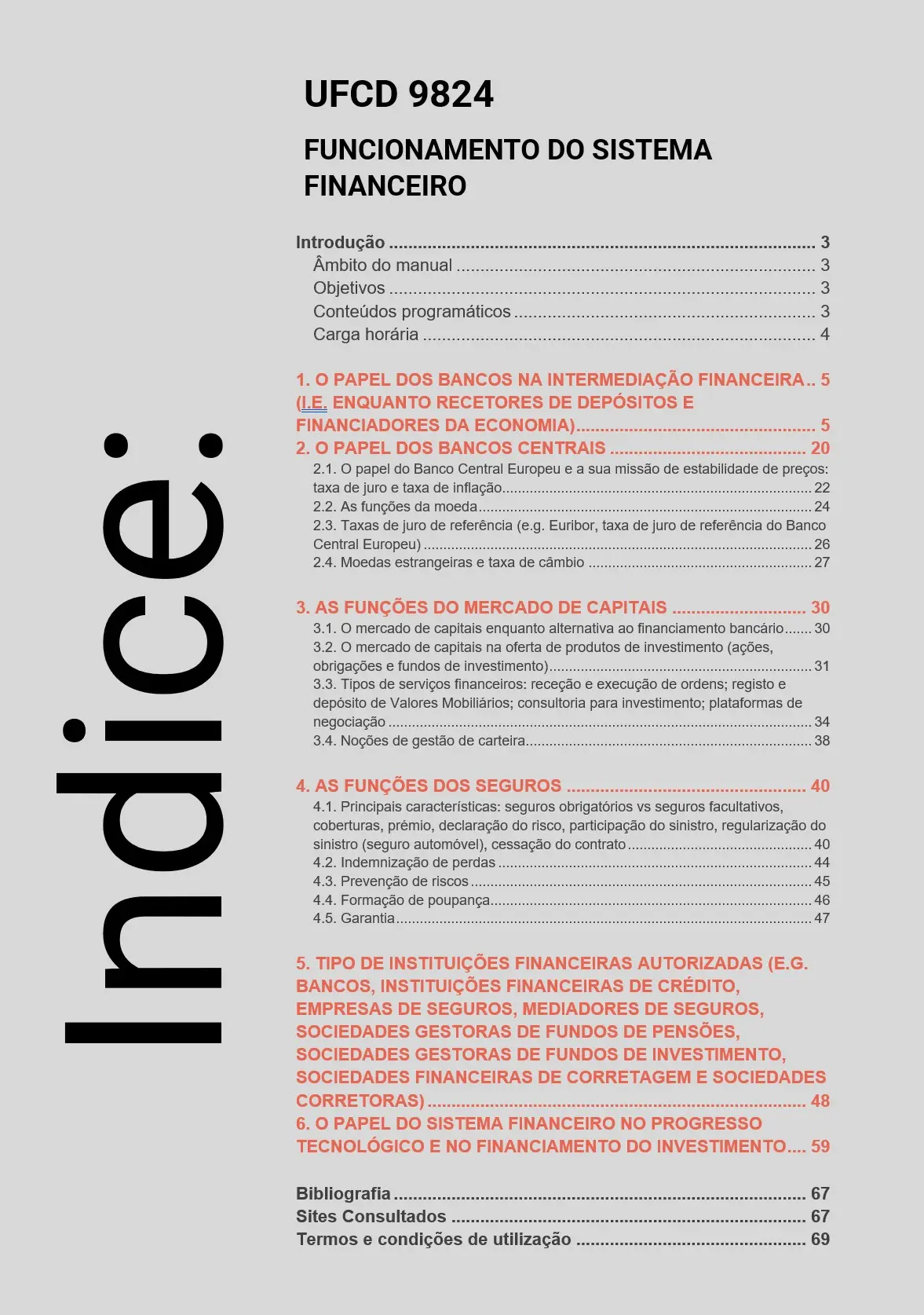 Índice UFCD 9824