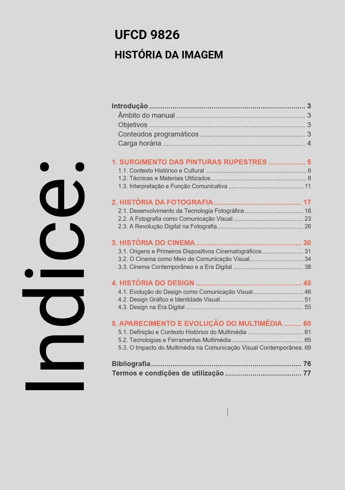 Índice UFCD 9826