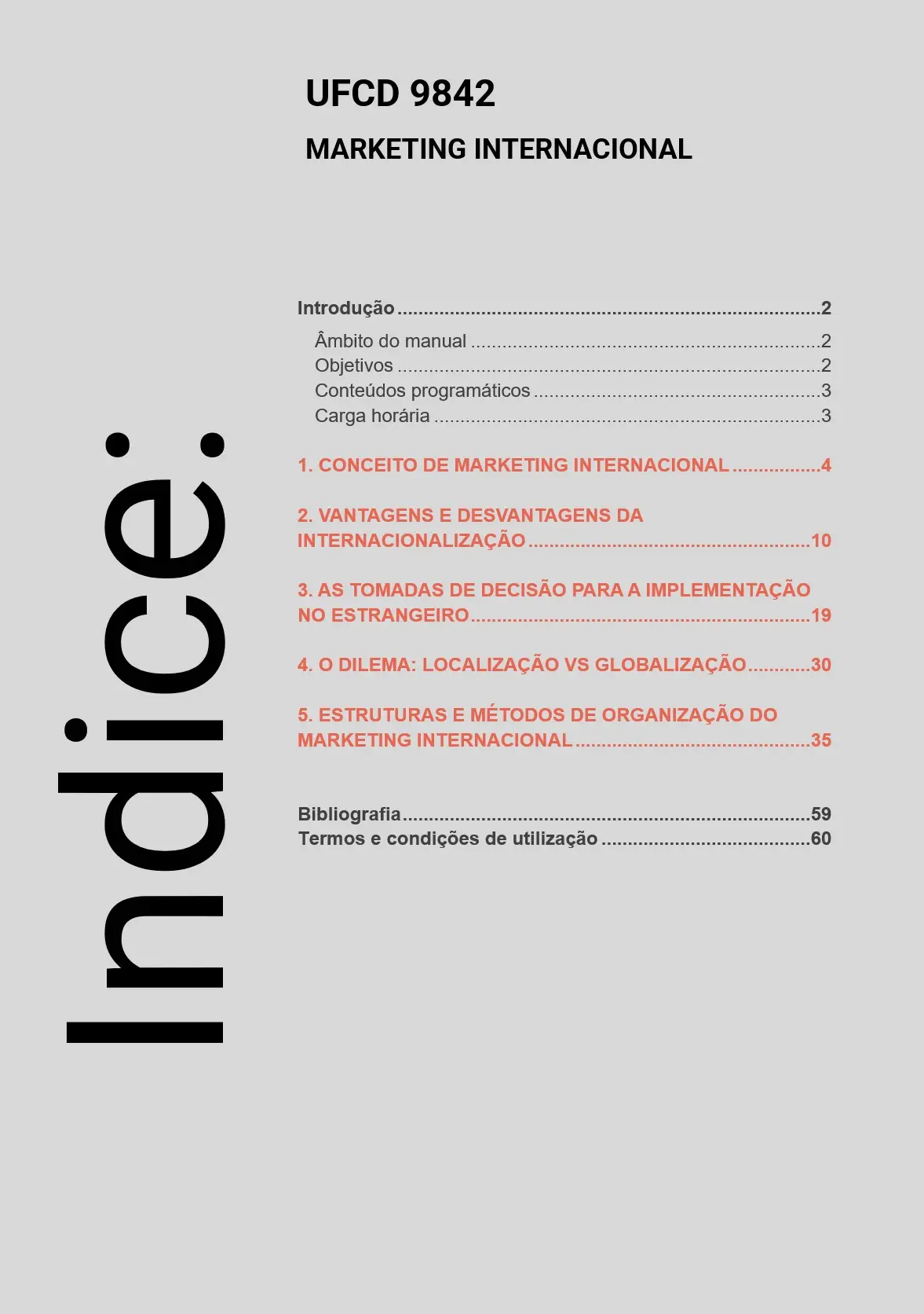 Índice UFCD 9842