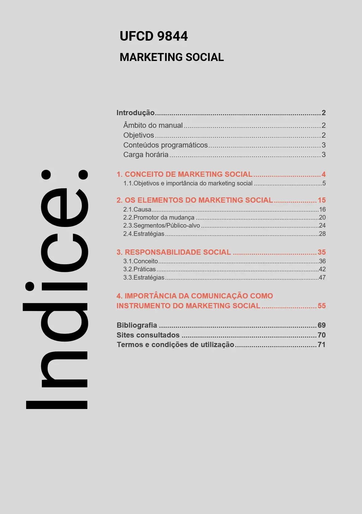 Índice UFCD 9844