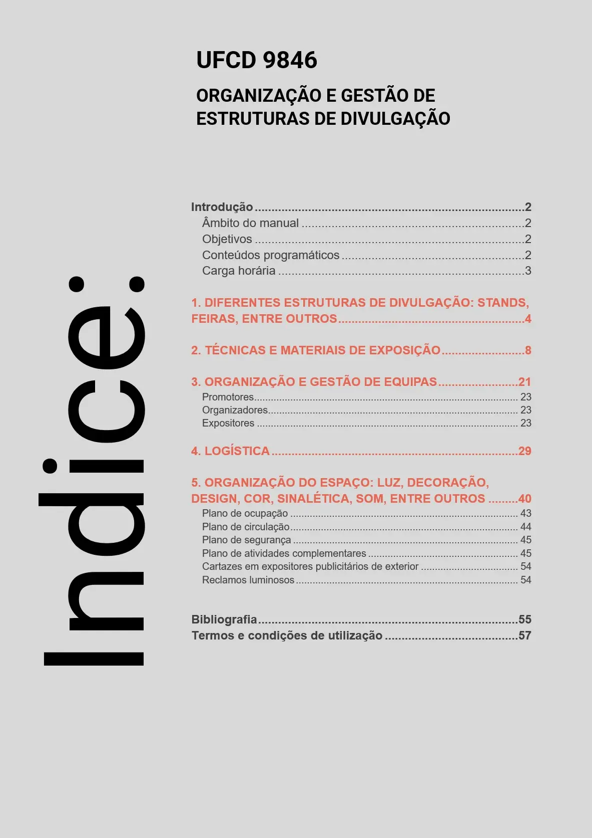 Índice UFCD 9846