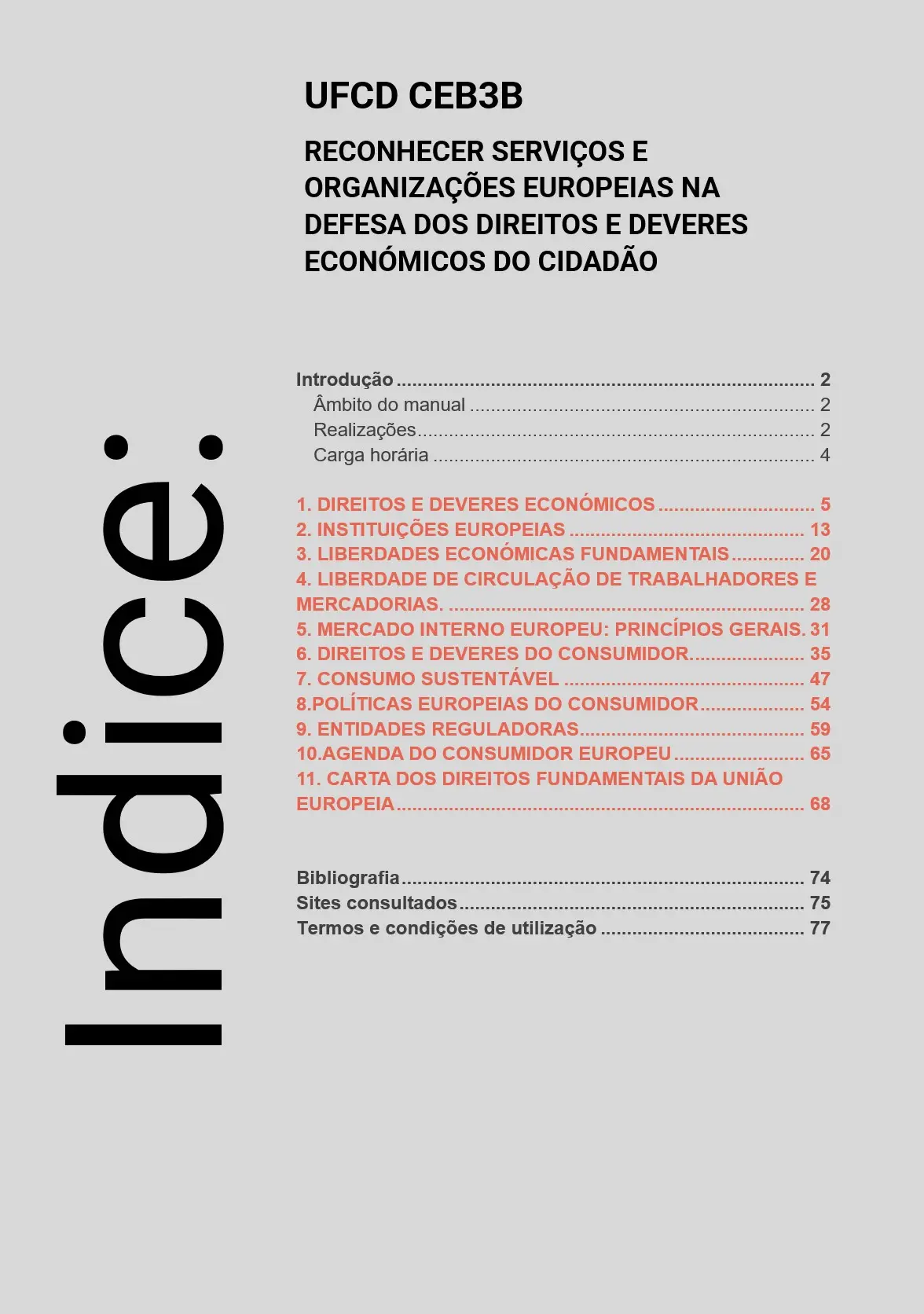 Índice UFCD CEB3B